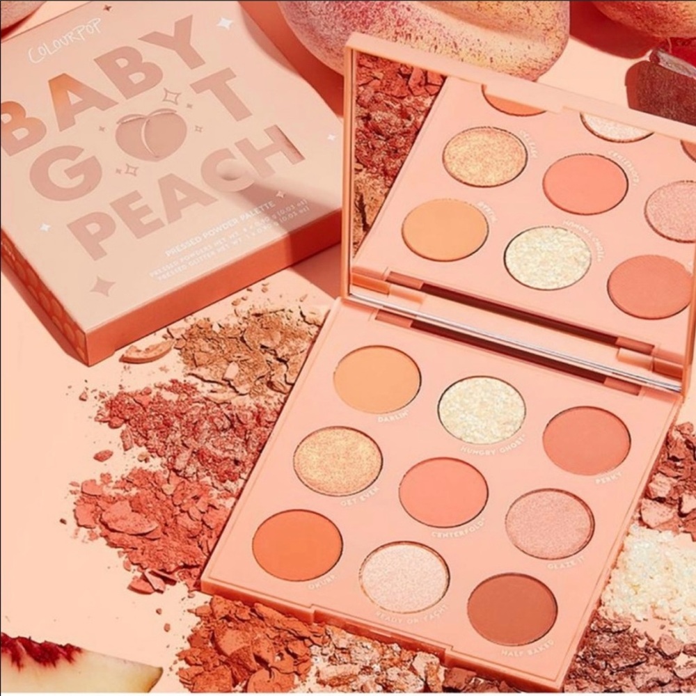🍑Colourpop Baby Got Peach Palette Pressed Eye Shadow Browns & Golds - New in Box